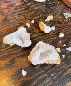 Break Open 2 Jumbo Geodes– Break Your Own Large Geode with Crystals, Earth Science Kit for Kids to Learn Geology, Gifts for Rock Collectors, Cool Rocks for Boys and Girls 40 81sWwVs9a0L