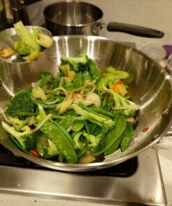 Cooks Standard Wok Multi-Ply Clad Stir Fry Pan, 13" with High Dome lid, Silver 61 81sXCrTP3HL