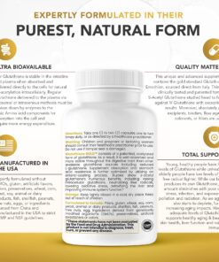 S-Acetyl Glutathione GOLD - 120 DRcaps "Acid-Resistant" | 100mg Per Capsule | Patented Acetylated Form of Glutathione (Emothion®) | 2-4 Month Supply | ZERO Fillers/ Flow Agents | Pharmaceutical Grade 120 Count (Pack of 1) 12 81sXZ14wzlL