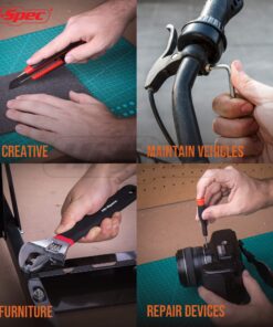 Hi-Spec 49pc Red Home & Garage Tool Kit Set. Essential Hand Tools for DIY Repairs. Complete in a Box 49 Piece 13 81sXjiyXqxL