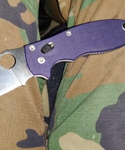 Spyderco Manix 2 Signature Knife with 3.37" CPM S110V Steel Blade and Durable Dark Blue G-10 Handle - PlainEdge - C101GPDBL2 53 81sb5f2YnlL