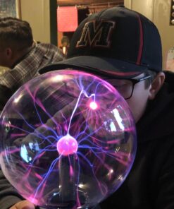 Plasma Ball Light 8" Inch, Interactive Touch Sound Response Science Lamp Orb Tabletop 20 81scisks0AL