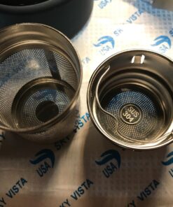 Vibrant All in ONE Travel Mug - Tea Infuser Bottle - Insulated HOT Coffee Thermos - Cold Fruit Infused Water Flask - Food Grade Leak Proof Tumbler Double Wall Stainless Steel 16.9 oz Blue 31 81seG sLfL