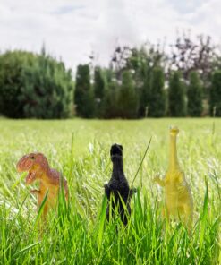 Fun Central 12 Pieces - Jumbo Plastic Dinosaur Figures in Bulk Party Favors for Kids and Toddlers - Assorted Designs 22 81sfuVSk4hS