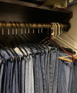 Jeronic Pant Hangers, 20 Pack Steel, Black, 20 Count 46 81shHYMCfnL