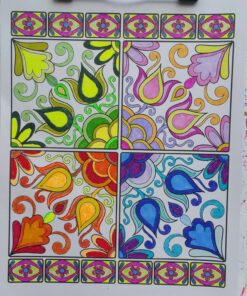 Fun & Funky Coloring Book Treasury: Designs to Energize and Inspire (Design Originals) 208 Pages with 96 Groovy One-Side-Only Designs on Extra-Thick Perforated Paper in a Handy Spiral Lay-Flat Binding 45 81shMqSArdL 2