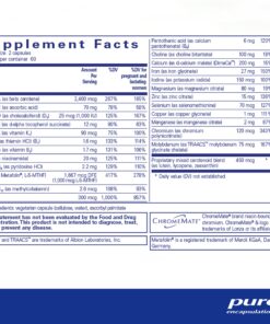 Pure Encapsulations PreNatal Nutrients | Multivitamin Supplement to Support Pregnancy, Lactation, and Maternal/Fetal Well-Being* | 120 Capsules 120 Count (Pack of 1) Standard Packaging 10 81siVJe7FWL