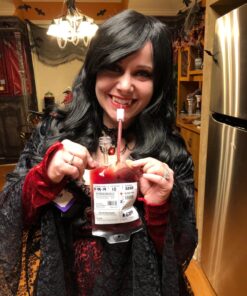 Amazlab Halloween Party Cups, Live Blood of Theme Parties- IV Blood Bag Drink Containers 11.5 FL Oz, Vampire/ Hospital/Halloween Theme Party Favors, Nurse Graduation Party Props (10Packs) 26 81skpqcaR0L