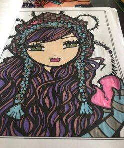 Sweet & Simple Whimsy Girls: Mermaids and More to Color 102 81slcj3TZL