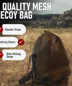 DecoyPro Mesh Decoy Bags - Hunting Equipment to Protect Turkey, Goose & Duck Decoys - 2 Decoy Bag Bundle - Fits Up to 2 Dozen Decoys 17 81smEyd6WQL