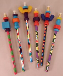 Pencil Finger Fidget Toppers with Pencils (Set of 6 Assorted) 4 81soDakrTLL