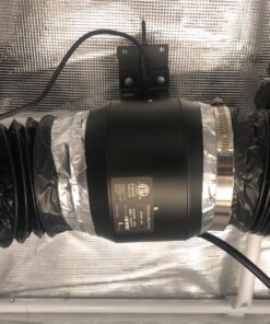 TerraBloom 4 Inch Inline Fan ECMF-100 - Quiet HVAC Grow Tent Fan with Digital Speed Controller- Premium Metal Casing 40-75% Energy Efficient EC Motor - For Large Spaces 4" / 100mm Diameter (141CFM, 21W, Steel Housing) 37 81soM3lNoKL