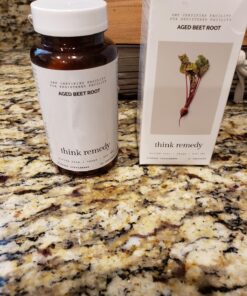 Think Remedy Aged Beet Root Capsules - Beet Pills for Stamina - Organic Beet Root Powder - Nitric Oxide Supplement - Nitrate No Sugar - 30 Capsules - Beet Root Supplement 27 81spaTWKkWL