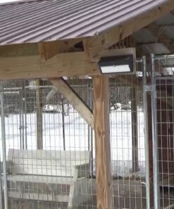 Luposwiten Solar Lights Outdoor Waterproof 100 LED Solar Powered Outdoor Lights, Motion Sensor Outdoor Lights for Front Door, Yard, Garage, Garden, Patio, Deck (4 Pack) 50 81sqxV9 13L