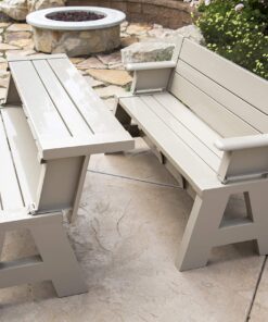 Premiere Products 5RCATA Tan Convert A Bench, Approximate Size: Table 27" H x 14" D 31" H x 58" L Seat 17" H x 14" D Weighs 38 lbs 23 81sqyTZk0kL