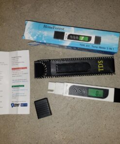 HoneForest Water Quality Tester, Accurate and Reliable, TDS Meter, EC Meter & Temperature Meter 3 in 1, 0-9990ppm, Ideal Water Test Meter for Drinking Water, Aquariums, etc. 34 81sr63T 9qL
