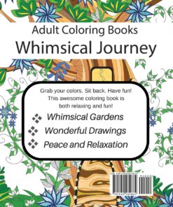 Alternative view of Adult Coloring Books: Whimsical Journey Coloring Books for Adults Relaxation (Flowers, Landscapes and Fairies)
