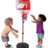 Basketball Hoop for Kids Toy Set | Adjustable Height Stand 2-4 ft | Indoor & Outdoor Play for Toddler Boy & Girl 15 81ssFz304L