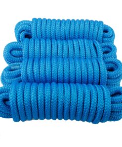 Amarine Made Double Braided Nylon Dock Lines 7700 lbs Breaking Strength (L: 25 ft. D:5/8 inch Eyelet: 15 inch) Marine Mooring Rope Boat Dock Lines Working Load Limit:1540 lbs 18 81stXGMVoYL