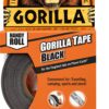 Gorilla Tape, Mini Duct Tape To-Go, 1" x 10 yd Travel Size, Black, (Pack of 1) 1 Pack