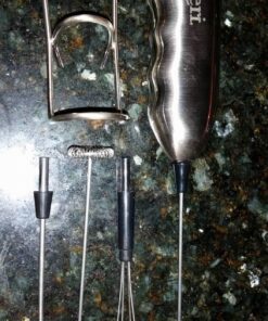 Ozeri Deluxe Milk Frother and Whisk in Stainless Steel with Stand and 4-Frothing Attachments 37 81svkSExfL