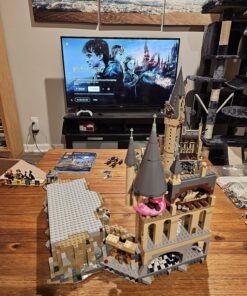 LEGO Harry Potter Hogwarts Castle 71043 Building Set - Model Kit with Minifigures, Featuring Wand, Boats, and Spider Figure, Gryffindor and Hufflepuff Accessories, Collectible for Adults and Teens Standard 72 81svs t6QcL