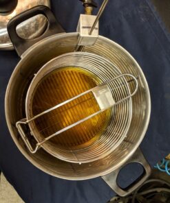 Excelsteel 6 Quart Stainless Steel Stove Top Deep Fryer,Silver 26 81sy6D fTL