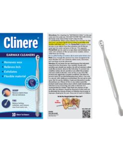 Clinere® Ear Cleaners, 10 Count Earwax Remover Tool Safely and Gently Cleaning Ear Canal at Home, Ear Wax Cleaner Tool, Itch Relief, Ear Wax Buildup, Works Instantly, Exfolimates, Earwax Cleaners. 10 Count (Pack of 1) White 30 81szIxEw4xL