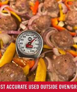 Rubbermaid Commercial Products Food/Meat Instant Read Thermometer, Pocket Size, Dishwasher Safe, Red, For Meat/Food Cooking and Grilling/Oven 19 81szKPSL