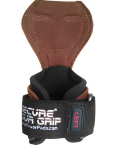 Cobra Grips PRO Weight Lifting Gloves Heavy Duty Straps Alternative Power Lifting Hooks for Deadlifts Adjustable Neoprene Padded Wrist Support Bodybuilding PRO Brown Leather One Size 16 81t0P8jToL
