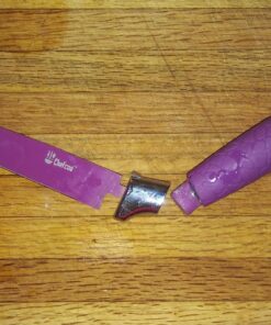 Chefcoo Kitchen Knife Set Plus Magnetic Strip and Sharpener One Cutlery Knives-Best Color Cooking Gadgets-Includes Cheese, Pizza, Paring, 14.5 x 10.9 x 1.5 inches, Red, Yellow, Blue, Green, Pink 26 81t1OIhXinL