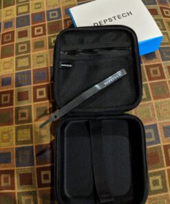 DEPSTECH Original Endoscope Case, Wireless Borescope Carrying Bag WiFi & USB Scope Cameras, Upgraded Large-Capacity Hardshell Case, Compatible with 4.3" Inspection Camera DS300, Black 38 81t1UxAB5VL