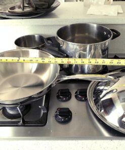 Cooks Standard Wok Multi-Ply Clad Stir Fry Pan, 13" with High Dome lid, Silver 62 81t2inEuW5L