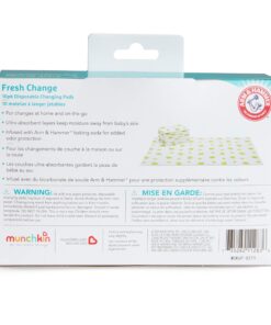 Munchkin® Arm & Hammer Disposable Changing Pad, 10 Count , White/Green 10pk Changing Pads 16 81t2oR 3mtL