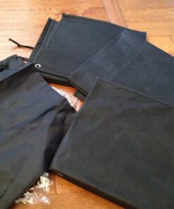 Garment Bags with Shoe Bag - Breathable Garment Bag Covers Set of 5 for Suit Carriers, Dresses, Linens, Storage or Travel - Suit Bag with Clear Window 55 81t3AhaGPuL