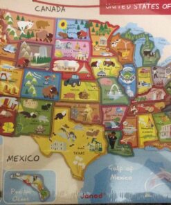 Janod Magnetic USA Map, 19.7-Inches x 13.4-Inches 11 81t3XY2AdFL
