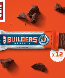 Alternative view of CLIF Builders - Chocolate Flavor - Protein Bars - Gluten-Free - Non-GMO - Low Glycemic - 20g Protein - 2.4 oz. (12 Count)