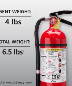Kidde Pro 210 2A:10-B:C Fire Extinguisher, Rechargeable, Multi-Purpose for Home & Office, 4 lbs., Mounting Bracket Included , Red 1 Pack 32 81t3cWsZOOL 2