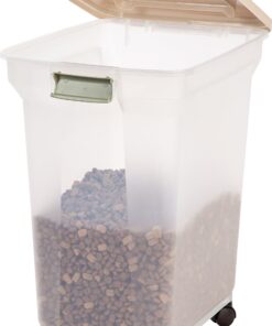 IRIS USA 67 Quart Airtight Pet Food Storage Container Clear/White 55 lbs 35 81t4tUPQTpL