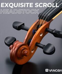 Vangoa 4/4 Violin Full Size Set Spruce Acoustic Violin Fiddle Beginner Kit for Adults Students Kids Teens with Hard Case, Rosin, Shoulder Rest, Bow, Strings, Note Stickers, Mute, Manual, Natural 11 81t5ypWkIqL