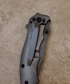 TF-846-MC Tac Force TF-846 Spring Assist Folding Knife, Grey Straight Edge Blade, Grey Handle, 3.5" Closed , Black 17 81t6nGFFknL