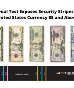 Dri Mark Dual Test - The Original Smart Money Pen with UV LED Cap Counterfeit Detector System - Plus 2 Free Detector Pens - Money Loss Prevention - Fraud Protection, Black, 3 Count (Pack of 1) 33 81t7QTAcFKL