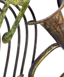 Deco 79 Metal Musical Notes Wall Decor with Trumpets, 39" x 4" x 22", Brown 39" x 4" x 22" 23 81t8zGhgbRL