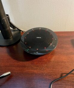 Jabra Speak 510 UC Wireless Bluetooth Speakerphone – Outstanding Sound Quality, Portable Conference Speaker for Holding Meetings Anywhere - Certified for Zoom & Google Meet UC Optimized (Standard) 35 81tB3Zid97L