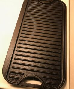 Lodge LPGI3 Cast Iron Reversible Grill/Griddle, 20-inch x 10.44-inch, Black 20 Inch Double Burner 58 81tCvf2wpkL