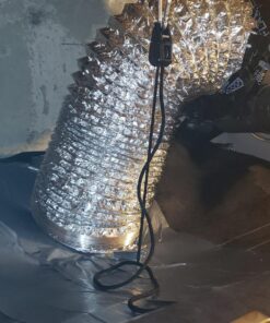 VIVOSUN 6 Inch 25 Feet Non-Insulated Flex Air Aluminum Ducting Dryer Vent Hose for HVAC Ventilation w/Two 6 Inch Stainless Steel Clamps 6" x 25FT Silver 28 81tE0ybqRXL