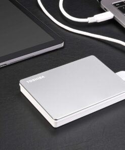 Toshiba Canvio Flex 2TB Portable External Hard Drive USB-C USB 3.0, Silver for PC, Mac, & Tablet - HDTX120XSCAA USB-C & USB 3.0 23 81tGQsxgKLL 2