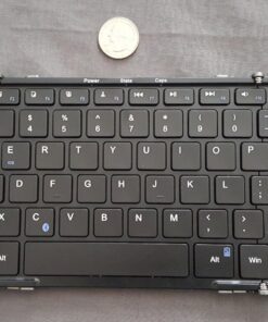 Plugable Foldable Bluetooth Keyboard Compatible with iPad, iPhones, Android, and Windows, Full-Size Multi-Device Keyboard, Wireless and Portable with Included Stand for iPad/iPhone (11.5 inches) 64 81tH 7fKX9L