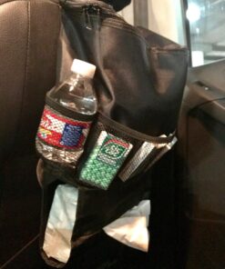 KAFEEK Car Seat Organizer/Auto Seat Back Organizer/Multi-Pocket Travel Insulated Drinks Holder Cooler/Storage Bag Cool Wrap Bottle Bag with Mesh Pockets(Heat-Preservation) 1-Pack 26 81tHYjqdzUL