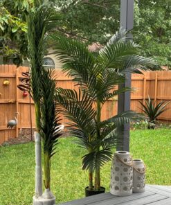 Nearly Natural 5289 6.5ft. Golden Cane Palm Silk Tree,Green 41 81tIMBQ4UdL
